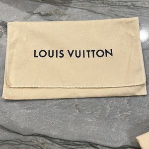 Authentic Louis Vuitton wallet dust cover
